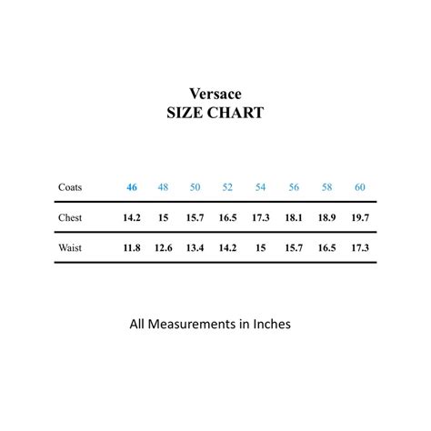 versace pants sizing